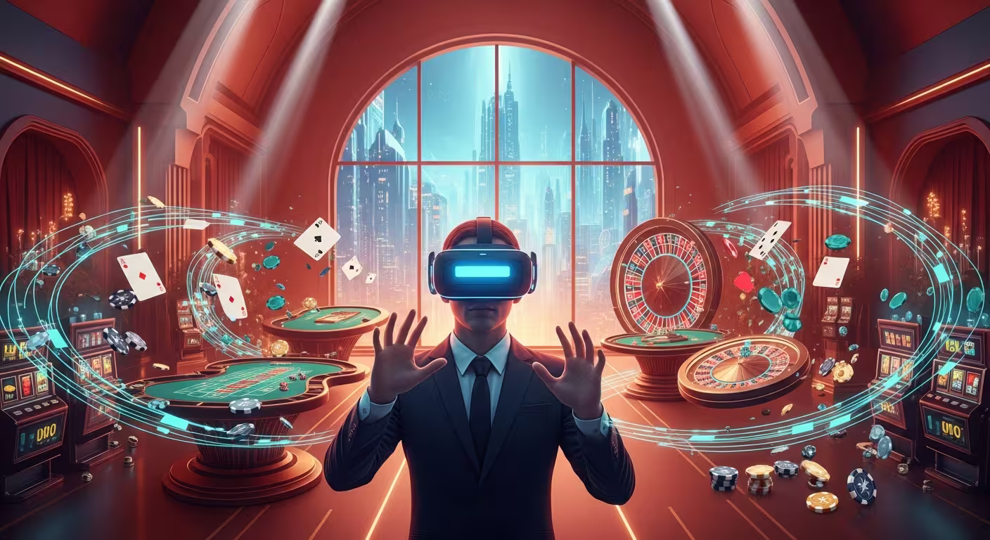 Casinos VR futuristes mondes virtuels jeu immersif