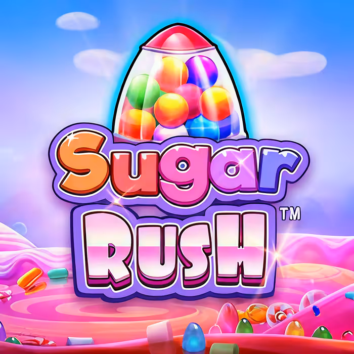 Sugar Rush Slot-Spiel mit süßen Leckereien, Cluster-Pays-Mechanik und lebendigen Süßigkeiten-Grafiken